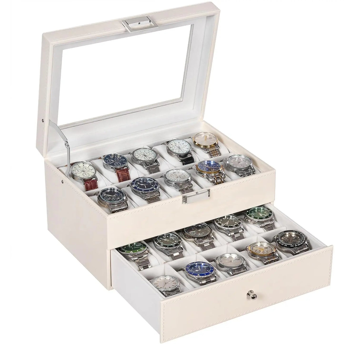 WatchVault 20 — Caja Premium para Relojes | Organizador de 20 Compartimentos