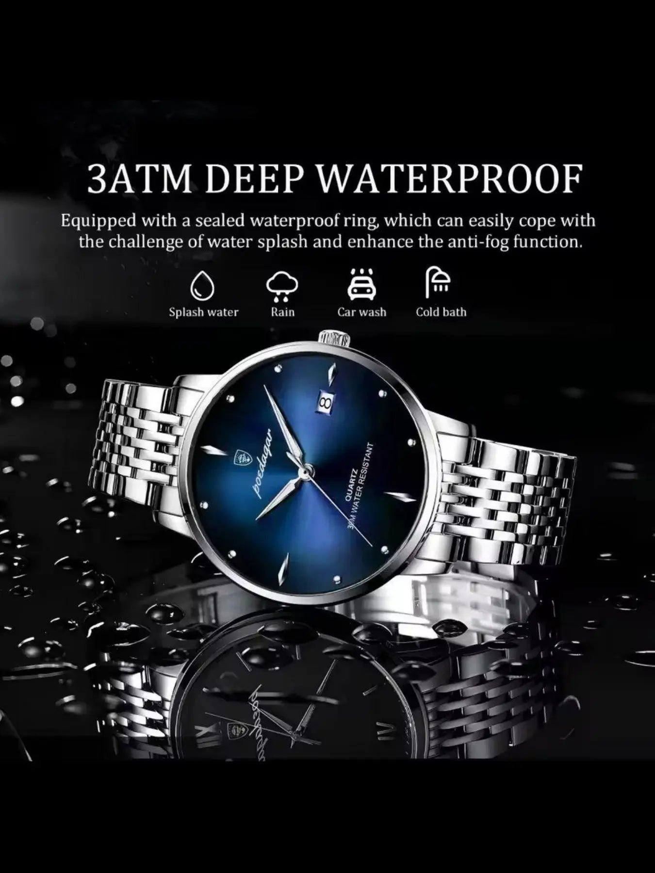 Chronos Elite — Reloj Premium para Hombre | Acero Inoxidable y Cuarzo