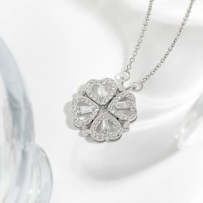 Élysée Clover — Collar Premium | Trébol de Cuatro Hojas Transformable