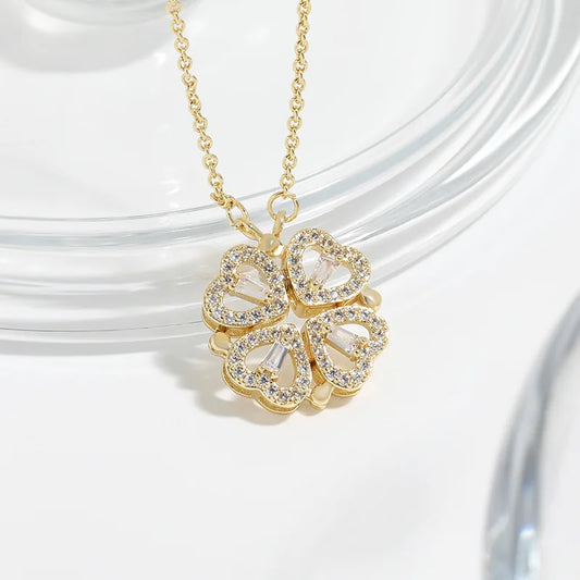 Élysée Clover — Collar Premium | Trébol de Cuatro Hojas Transformable